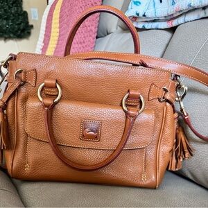 Dooney & Bourke Caramel Leather Satchel